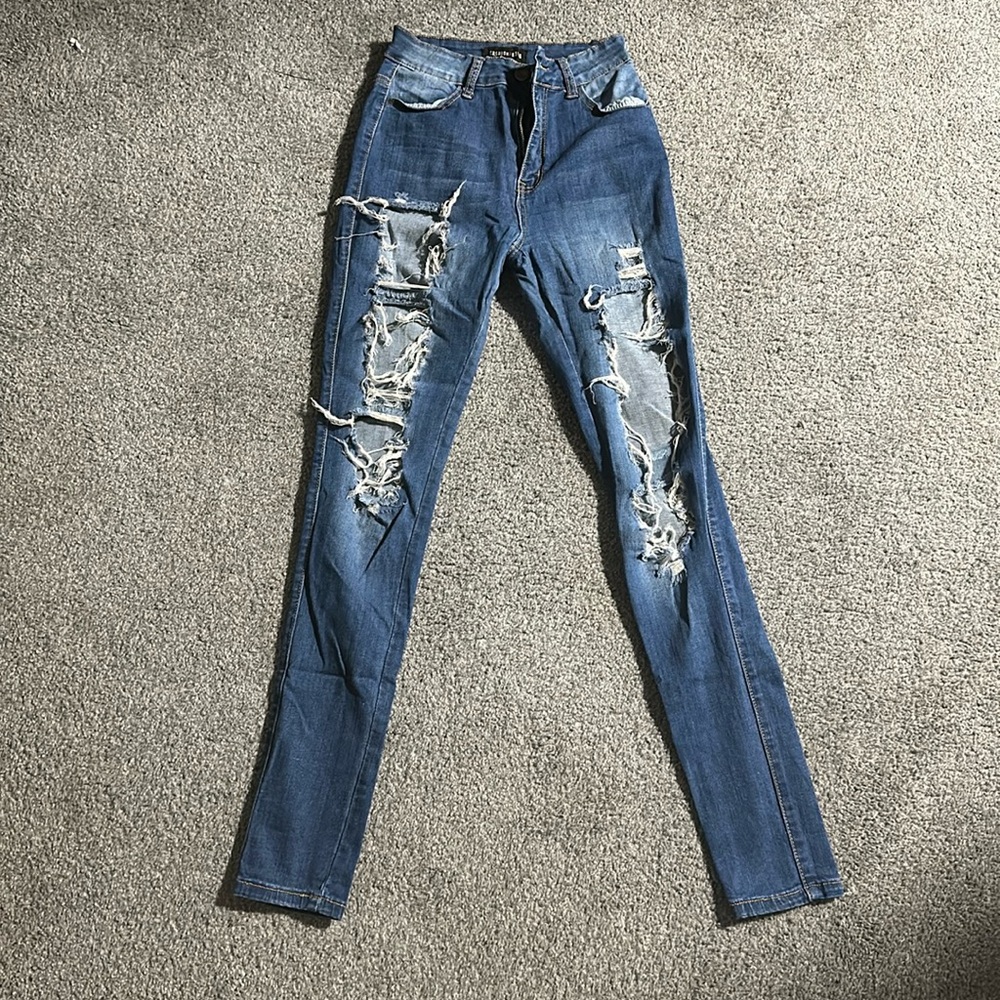 Dark Blue Fashion Nova Jeans